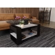 Stolik kawowy ST16 BC Beton/Czarny ława z półką loft